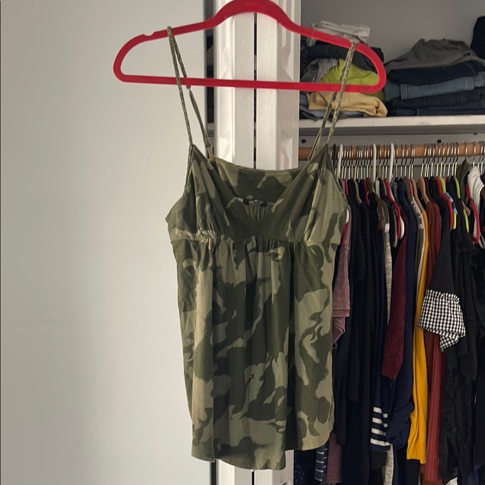 Hurley Camo Green Women's Top